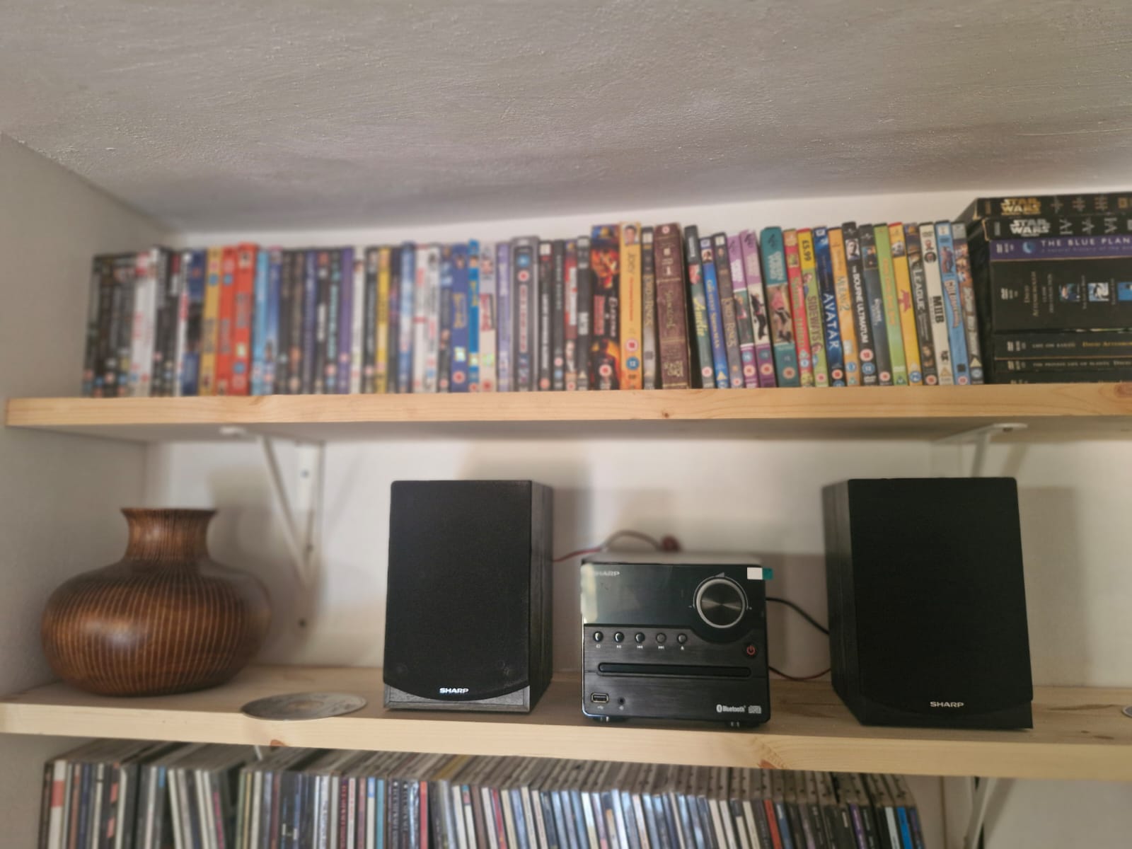 Bluetooth stereo and DVD collection